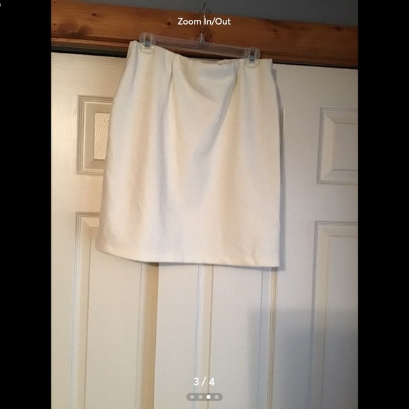 Express A lined mini skirt with side split - Picture 3 of 3